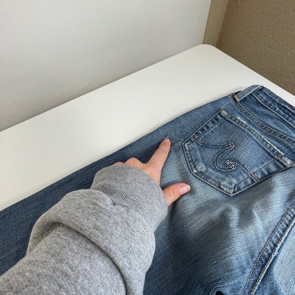 AG Adriano Goldschmied Premiere Skinny Straight Jeans Blue Sz 25 Low Rise Medium - Picture 10 of 12